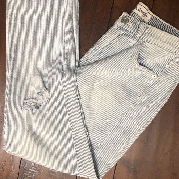 Madewell Railroad High Rise Distressed Skinny Jeans Size 24 - Picture 11 of 11